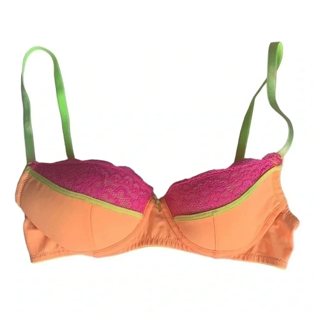 Jenni Demi Cup Underwire Bra 32B Colorblock